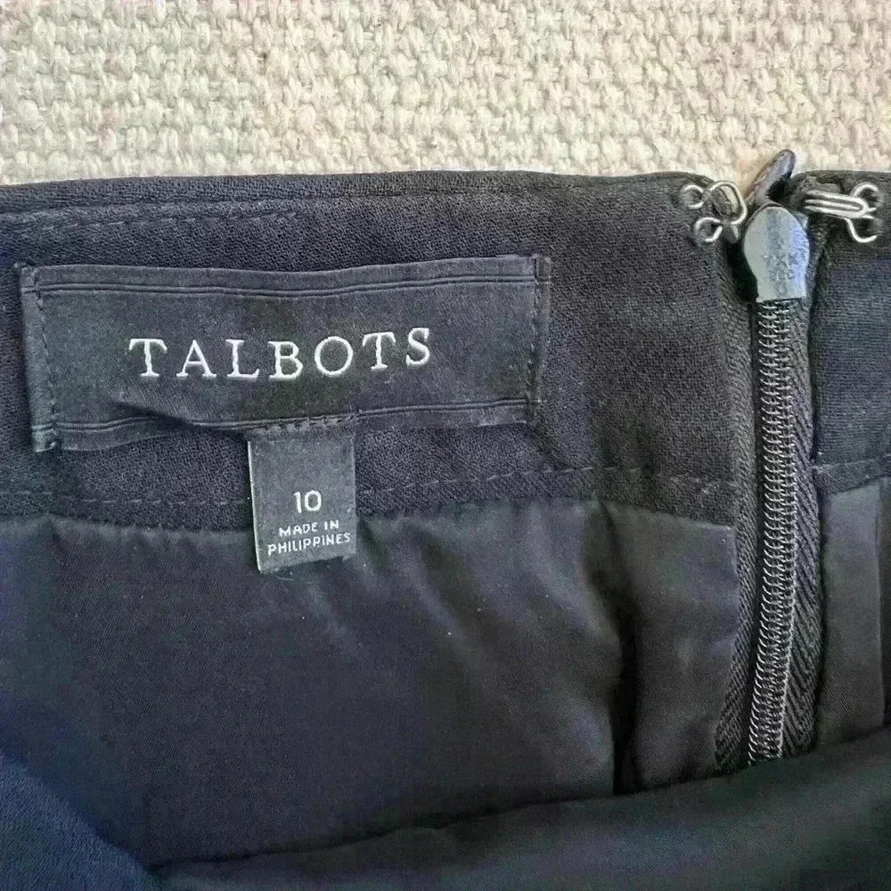 Talbots Women’s 10 Black Pencil Skirt - Picture 3 of 3